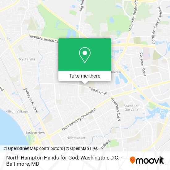 North Hampton Hands for God map