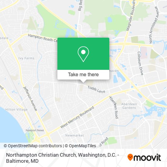 Northampton Christian Church map