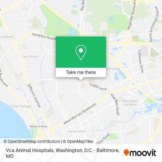 Vca Animal Hospitals map