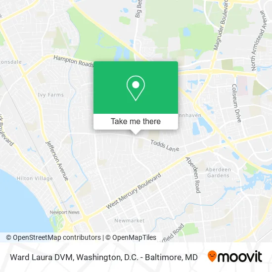 Ward Laura DVM map