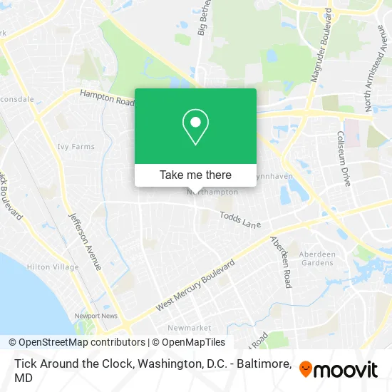 Tick Around the Clock map