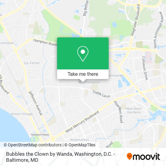 Mapa de Bubbles the Clown by Wanda