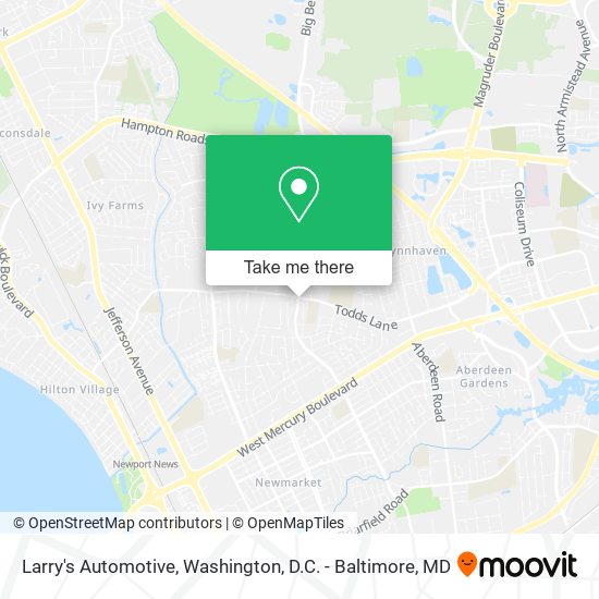 Larry's Automotive map