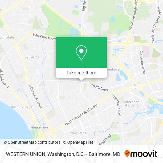 WESTERN UNION map