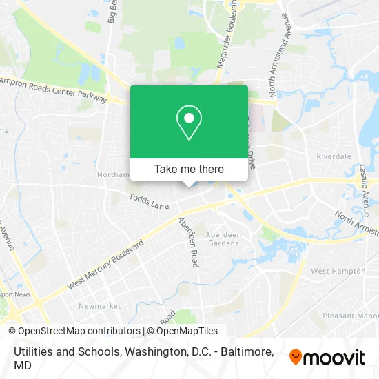 Utilities and Schools map