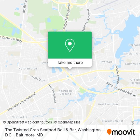 Mapa de The Twisted Crab Seafood Boil & Bar