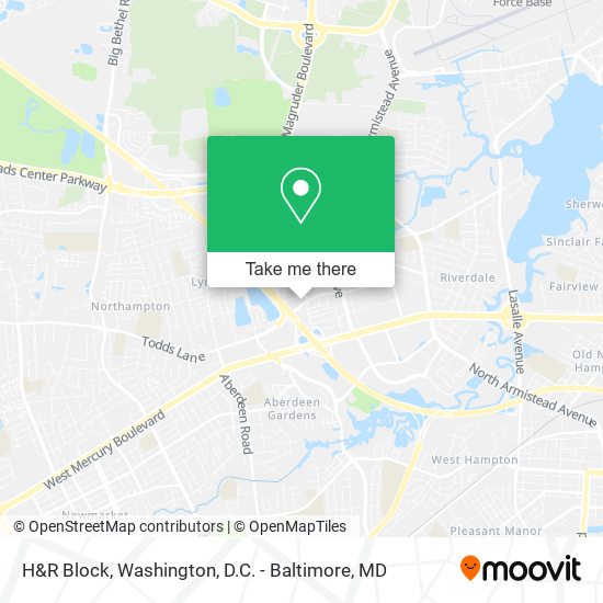 H&R Block map