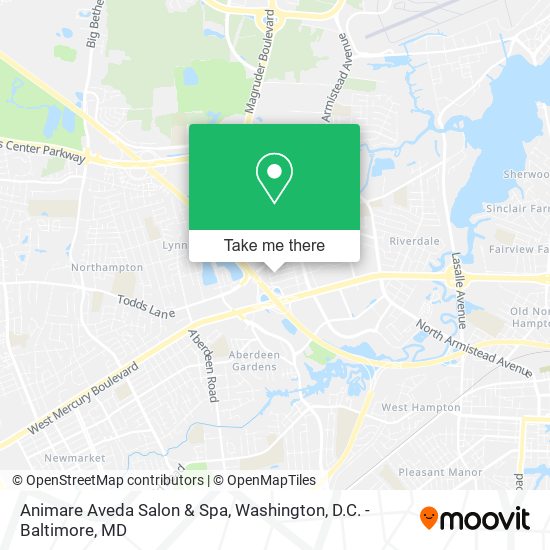 Animare Aveda Salon & Spa map