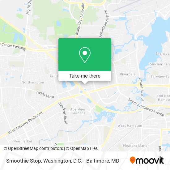 Smoothie Stop map