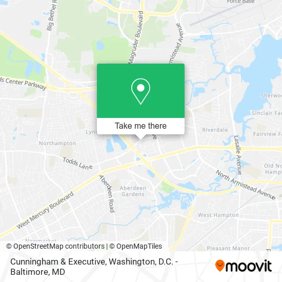 Cunningham & Executive map