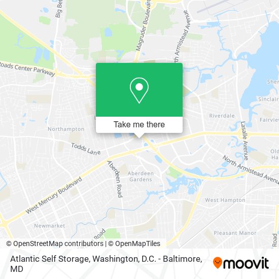 Atlantic Self Storage map