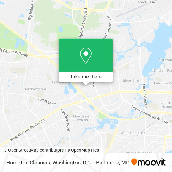 Hampton Cleaners map