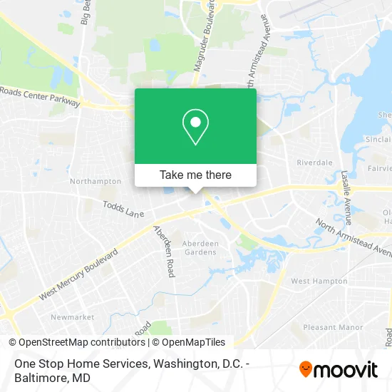 One Stop Home Services map