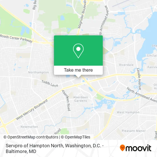 Servpro of Hampton North map