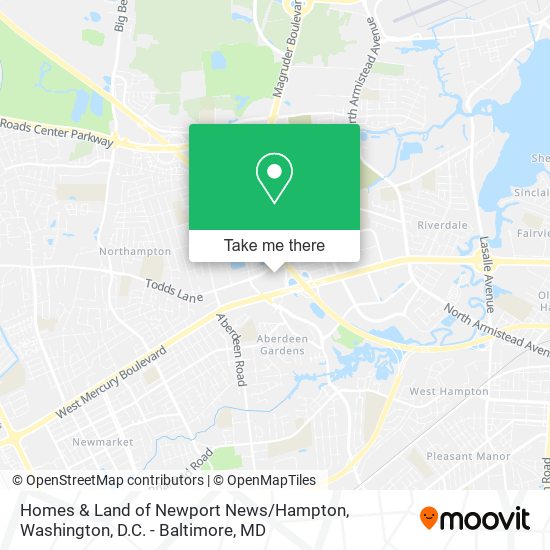 Mapa de Homes & Land of Newport News / Hampton