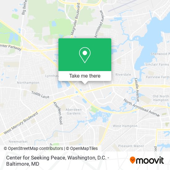 Center for Seeking Peace map