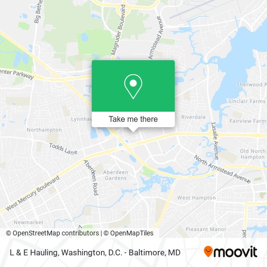 L & E Hauling map