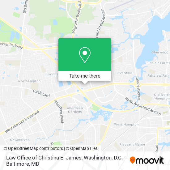 Mapa de Law Office of Christina E. James
