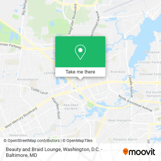 Beauty and Braid Lounge map
