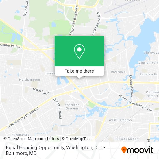 Mapa de Equal Housing Opportunity