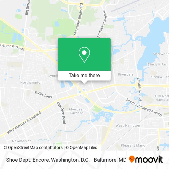 Shoe Dept. Encore map