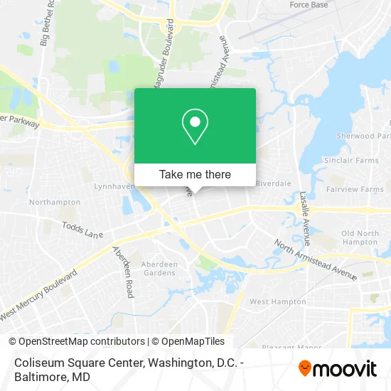 Coliseum Square Center map