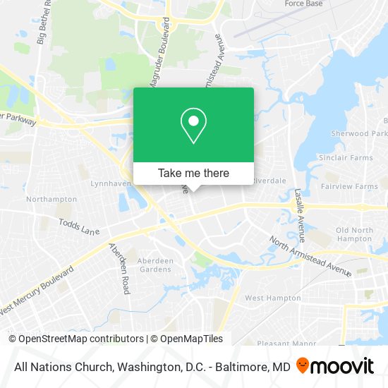 All Nations Church map