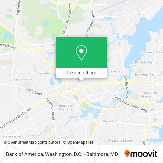 Bank of America map