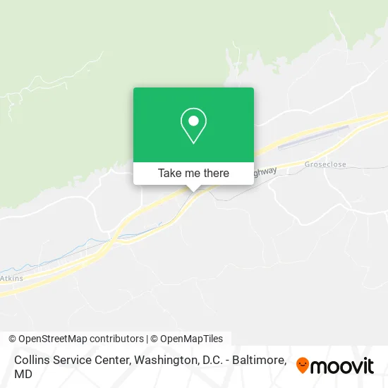 Collins Service Center map