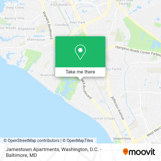 Jamestown Apartments map