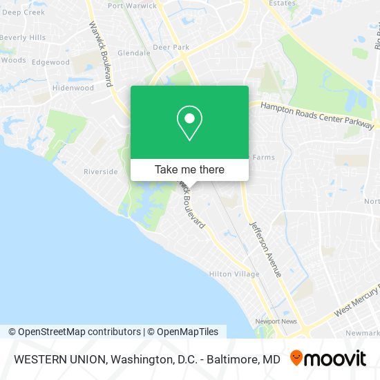 WESTERN UNION map