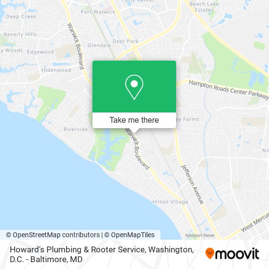 Howard's Plumbing & Rooter Service map