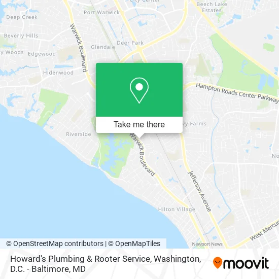 Mapa de Howard's Plumbing & Rooter Service