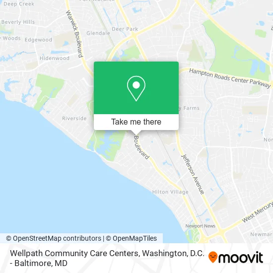 Mapa de Wellpath Community Care Centers