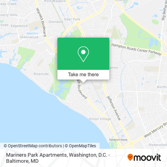 Mariners Park Apartments map