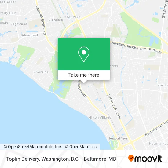 Mapa de Toplin Delivery