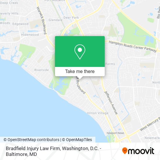 Bradfield Injury Law Firm map