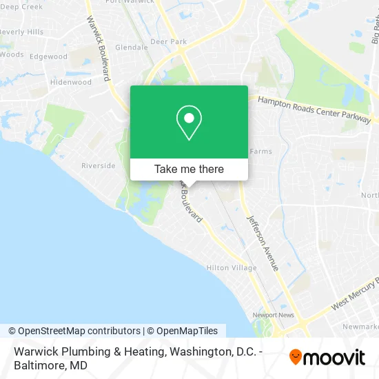Mapa de Warwick Plumbing & Heating
