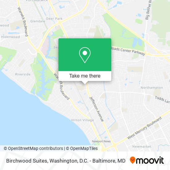 Birchwood Suites map