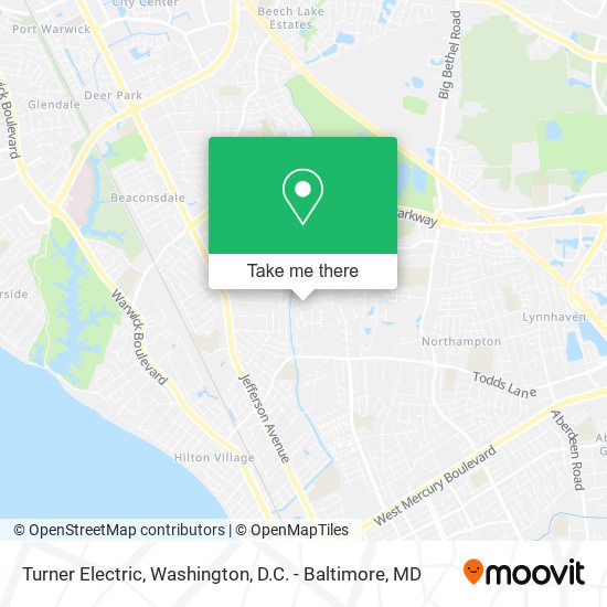 Turner Electric map