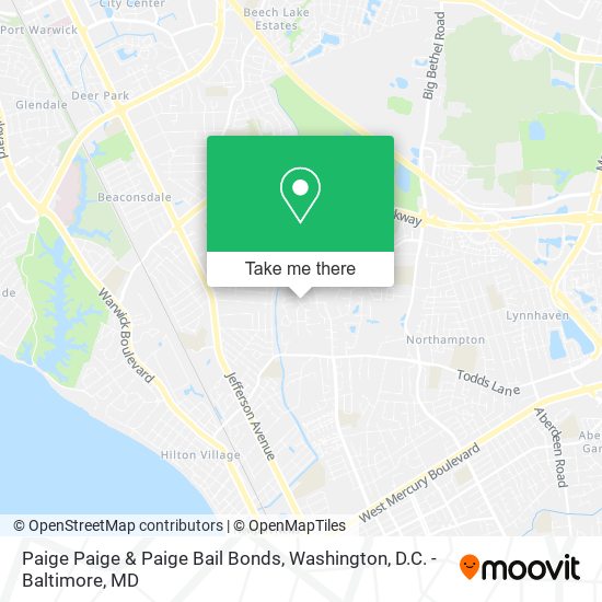 Mapa de Paige Paige & Paige Bail Bonds