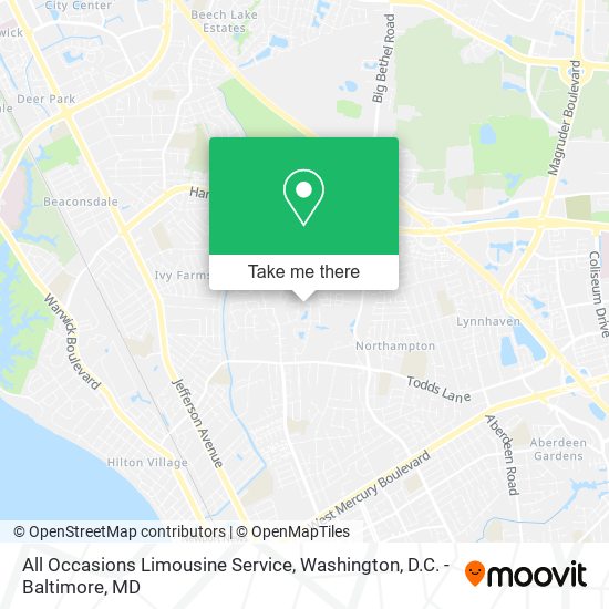 All Occasions Limousine Service map