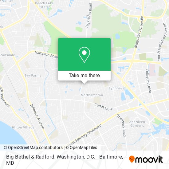 Mapa de Big Bethel & Radford