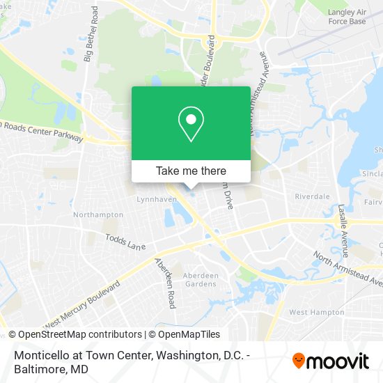 Monticello at Town Center map