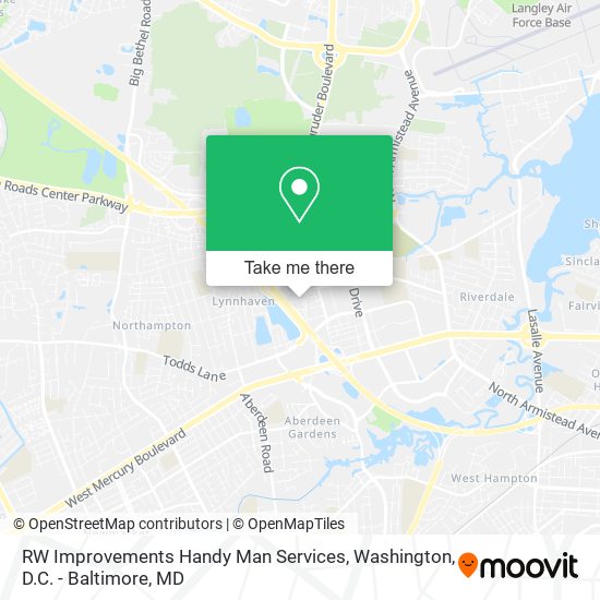 Mapa de RW Improvements Handy Man Services