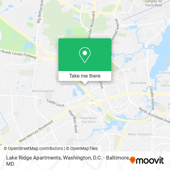 Mapa de Lake Ridge Apartments