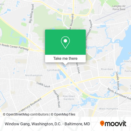 Window Gang map