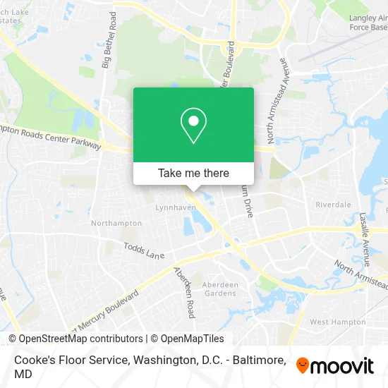 Cooke's Floor Service map