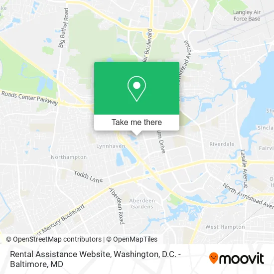 Rental Assistance Website map