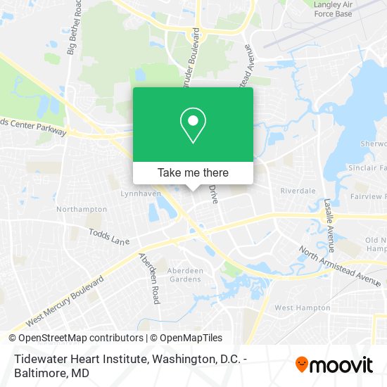 Tidewater Heart Institute map